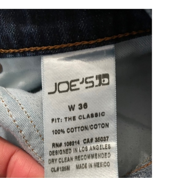 Joe’s Jeans “The‎ Classic”  Straight leg Jeans Size 36 Color Hadley - Picture 8 of 9
